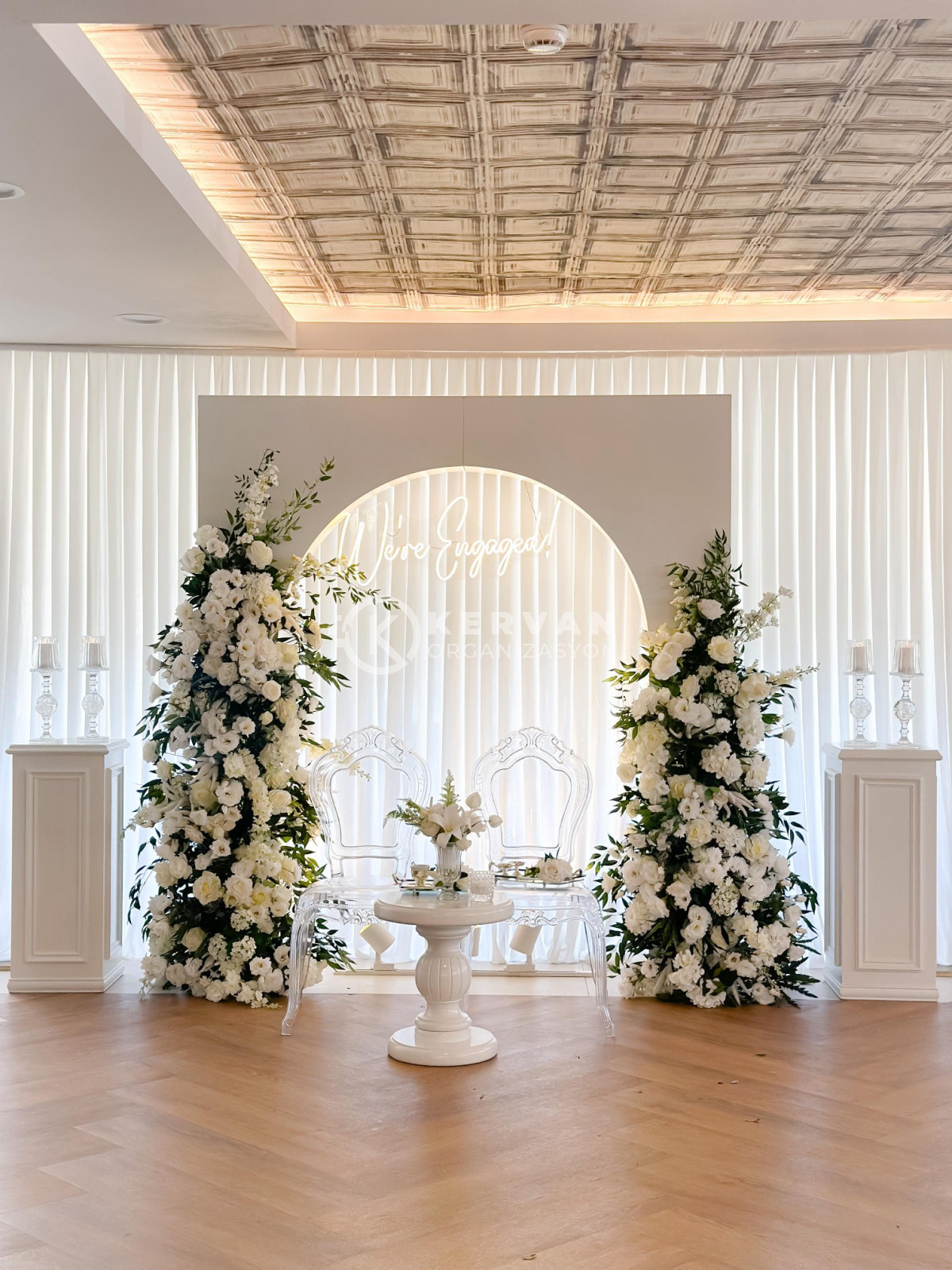 Beyaz Nişan Konsepti Kiralama