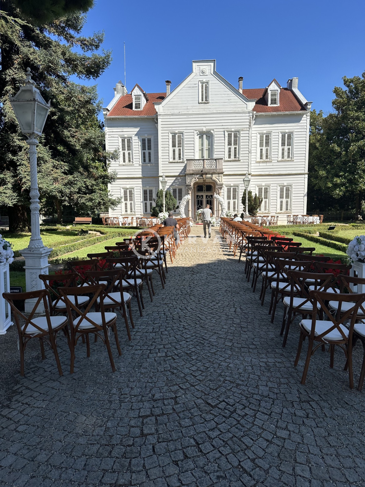 Kır düğünü organizasyonu hazırlıkları.