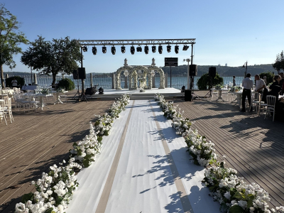 Düğün Girişi ve Nikah Alanı Süslemeleri